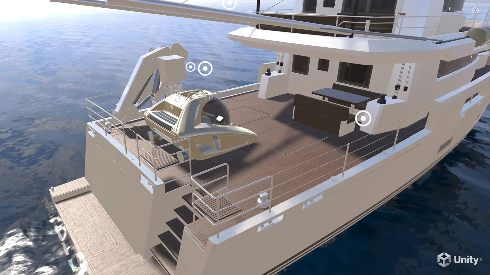 Arksen aft deck and outdoor seating