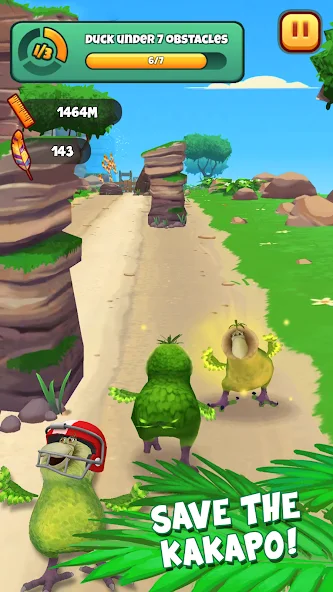 Kākāpō Run sanctuary and forest gameplay
